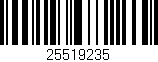 Código de barras (EAN, GTIN, SKU, ISBN): '25519235'