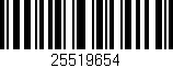 Código de barras (EAN, GTIN, SKU, ISBN): '25519654'