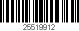 Código de barras (EAN, GTIN, SKU, ISBN): '25519912'