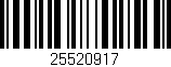 Código de barras (EAN, GTIN, SKU, ISBN): '25520917'