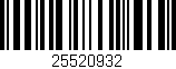 Código de barras (EAN, GTIN, SKU, ISBN): '25520932'