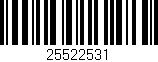Código de barras (EAN, GTIN, SKU, ISBN): '25522531'