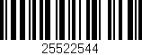 Código de barras (EAN, GTIN, SKU, ISBN): '25522544'
