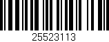 Código de barras (EAN, GTIN, SKU, ISBN): '25523113'