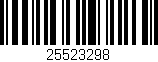 Código de barras (EAN, GTIN, SKU, ISBN): '25523298'