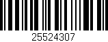 Código de barras (EAN, GTIN, SKU, ISBN): '25524307'