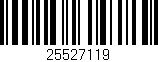Código de barras (EAN, GTIN, SKU, ISBN): '25527119'