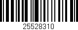 Código de barras (EAN, GTIN, SKU, ISBN): '25528310'