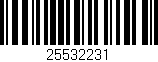 Código de barras (EAN, GTIN, SKU, ISBN): '25532231'