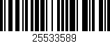 Código de barras (EAN, GTIN, SKU, ISBN): '25533589'