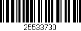 Código de barras (EAN, GTIN, SKU, ISBN): '25533730'
