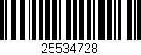 Código de barras (EAN, GTIN, SKU, ISBN): '25534728'