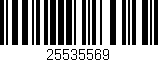Código de barras (EAN, GTIN, SKU, ISBN): '25535569'