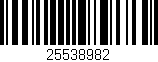 Código de barras (EAN, GTIN, SKU, ISBN): '25538982'