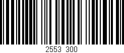 Código de barras (EAN, GTIN, SKU, ISBN): '2553/300'