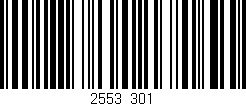 Código de barras (EAN, GTIN, SKU, ISBN): '2553/301'
