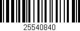 Código de barras (EAN, GTIN, SKU, ISBN): '25540840'