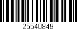 Código de barras (EAN, GTIN, SKU, ISBN): '25540849'