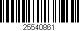 Código de barras (EAN, GTIN, SKU, ISBN): '25540861'
