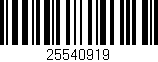 Código de barras (EAN, GTIN, SKU, ISBN): '25540919'