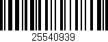 Código de barras (EAN, GTIN, SKU, ISBN): '25540939'