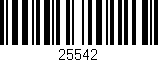 Código de barras (EAN, GTIN, SKU, ISBN): '25542'