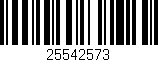 Código de barras (EAN, GTIN, SKU, ISBN): '25542573'