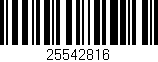 Código de barras (EAN, GTIN, SKU, ISBN): '25542816'