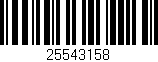 Código de barras (EAN, GTIN, SKU, ISBN): '25543158'