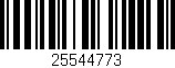 Código de barras (EAN, GTIN, SKU, ISBN): '25544773'