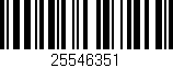Código de barras (EAN, GTIN, SKU, ISBN): '25546351'