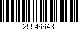 Código de barras (EAN, GTIN, SKU, ISBN): '25546643'