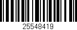 Código de barras (EAN, GTIN, SKU, ISBN): '25548419'