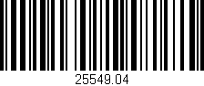 Código de barras (EAN, GTIN, SKU, ISBN): '25549.04'