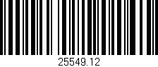 Código de barras (EAN, GTIN, SKU, ISBN): '25549.12'