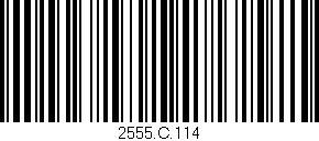 Código de barras (EAN, GTIN, SKU, ISBN): '2555.C.114'