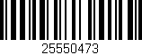 Código de barras (EAN, GTIN, SKU, ISBN): '25550473'