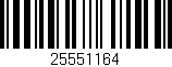 Código de barras (EAN, GTIN, SKU, ISBN): '25551164'