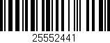 Código de barras (EAN, GTIN, SKU, ISBN): '25552441'