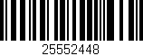Código de barras (EAN, GTIN, SKU, ISBN): '25552448'