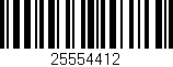Código de barras (EAN, GTIN, SKU, ISBN): '25554412'