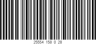 Código de barras (EAN, GTIN, SKU, ISBN): '25554_158_0_28'