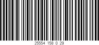 Código de barras (EAN, GTIN, SKU, ISBN): '25554_158_0_29'