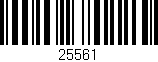 Código de barras (EAN, GTIN, SKU, ISBN): '25561'