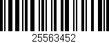 Código de barras (EAN, GTIN, SKU, ISBN): '25563452'
