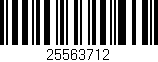 Código de barras (EAN, GTIN, SKU, ISBN): '25563712'