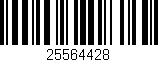 Código de barras (EAN, GTIN, SKU, ISBN): '25564428'