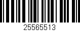 Código de barras (EAN, GTIN, SKU, ISBN): '25565513'