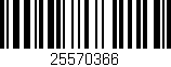 Código de barras (EAN, GTIN, SKU, ISBN): '25570366'