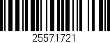 Código de barras (EAN, GTIN, SKU, ISBN): '25571721'